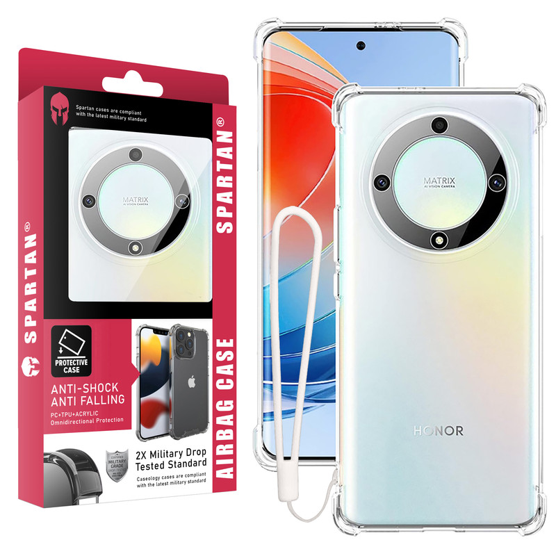 کاور اسپارتان مدل Airbag Strap مناسب برای گوشی موبایل آنر Magic 5 Lite به همراه آویز