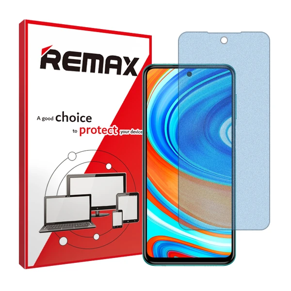 محافظ صفحه نمایش مات آنتی بلو ریمکس مدل HyMBLU مناسب برای گوشی موبایل شیائومی Redmi Note 9 Pro