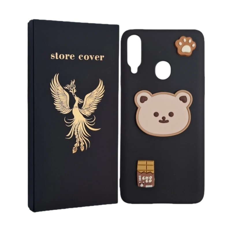 کاور استور کاور طرح عروسک برجسته مدل A20s مناسب برای گوشی موبایل سامسونگ Galaxy A20S