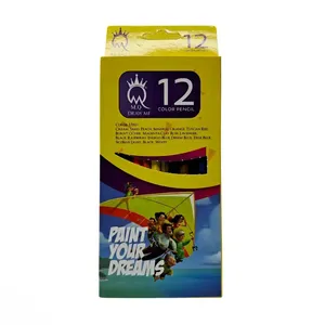 مداد رنگی 12رنگ ام کیو طرح کایت کد 112