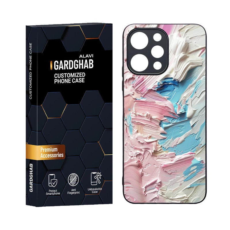 کاور گارد قاب علوی مدل دورژله ای هنری مناسب برای گوشی موبایل شیائومی Poco M6 pro 5G