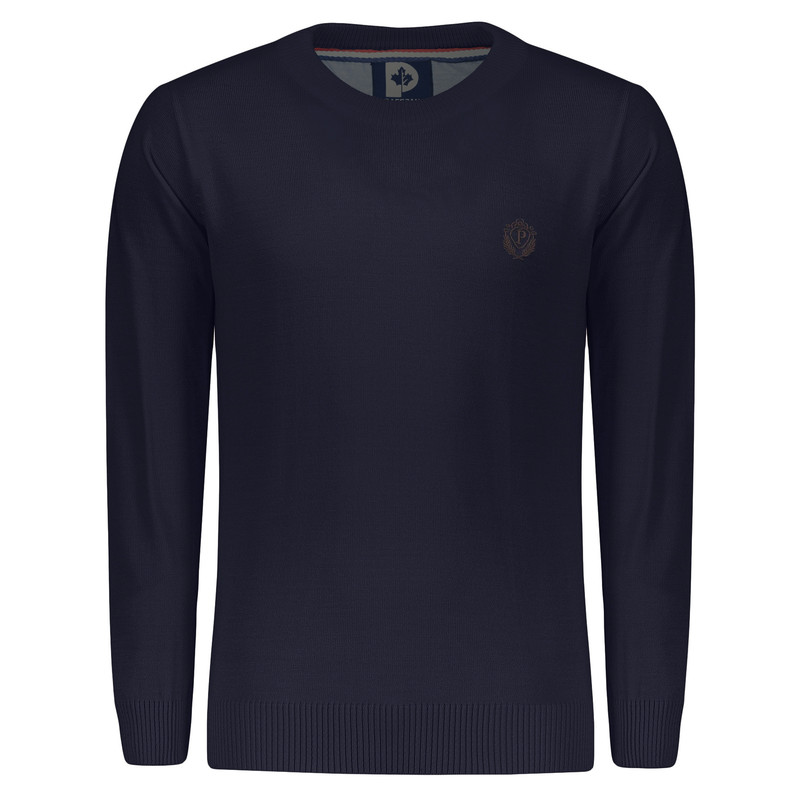 پلیور مردانه تریکو پاییزان مدل PR700 رنگ سرمهای