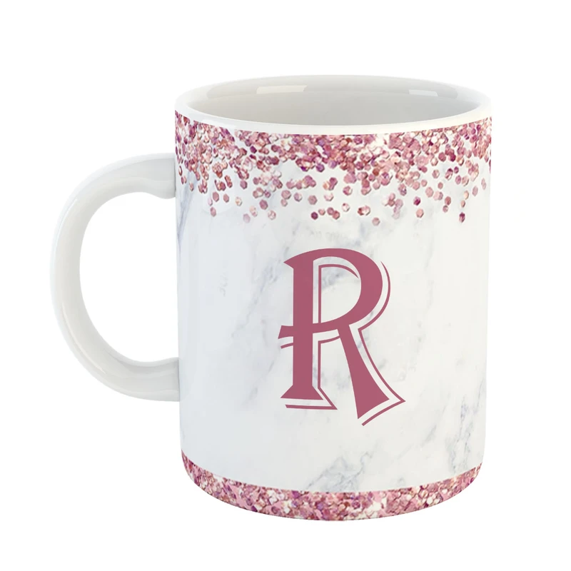 ماگ پاد افرین مدل فانتزی طرح حرف R کد 10