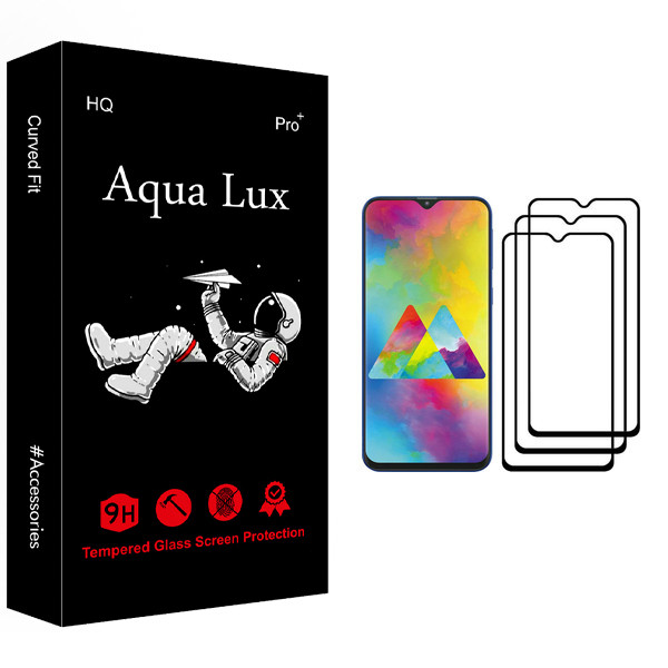 محافظ صفحه نمایش آکوا لاکس مدل +Pro مناسب برای گوشی موبایل سامسونگ Galaxy M20 بسته سه عددی
