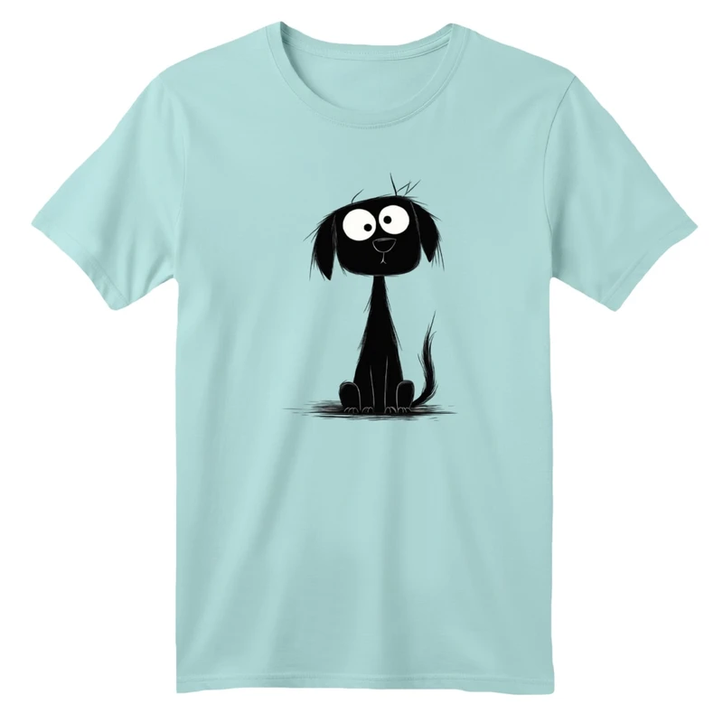 تی شرت آستین کوتاه بچگانه مدل سگ بامزه