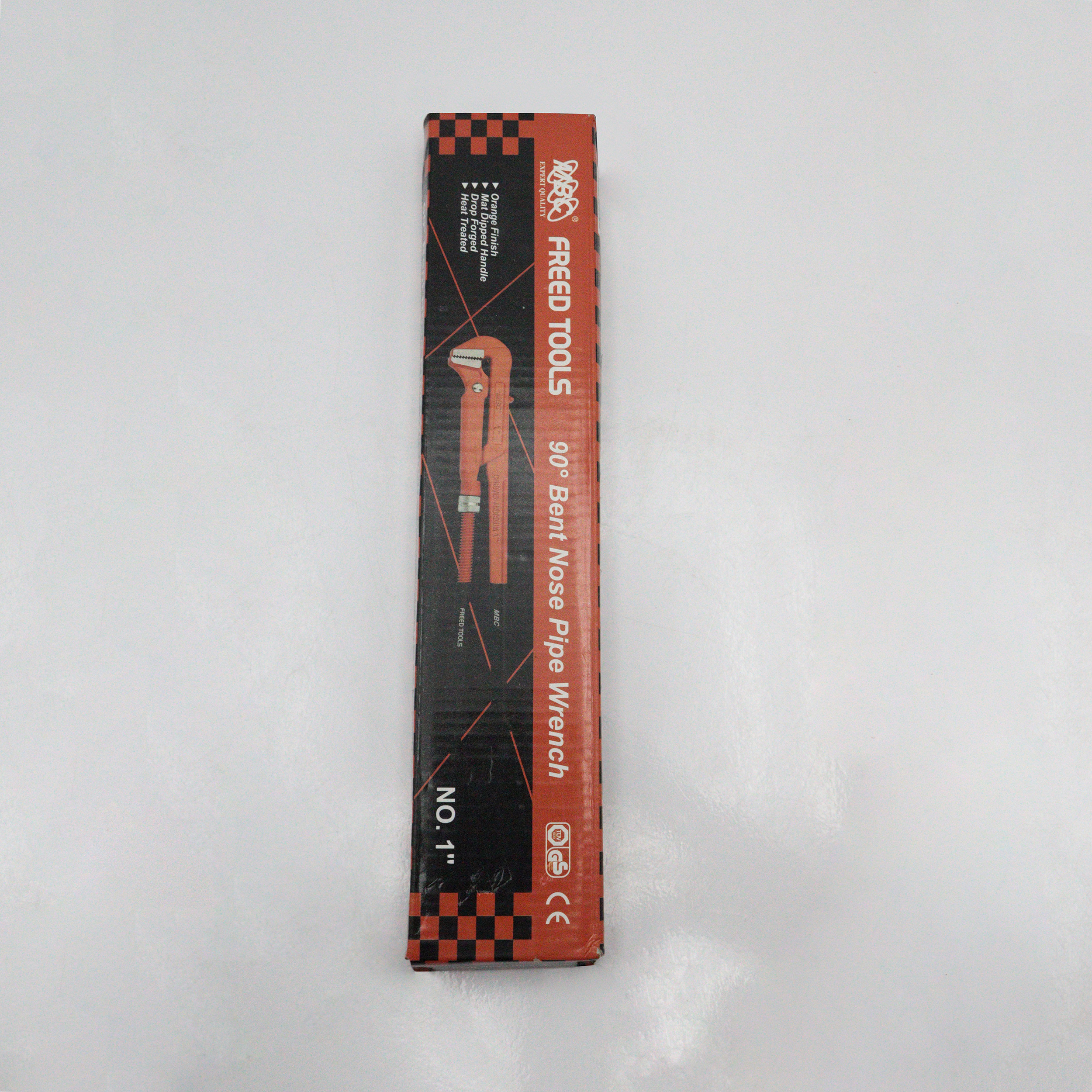 آچار لوله گیر ام بی سی مدل دو دسته کد YP-1INCH-32CM سایز 1 اینچ