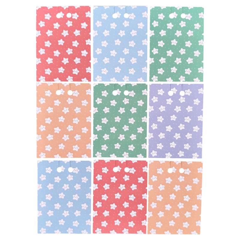 بست بسته بندی مدل کارت جاکلیدی طرح ستاره بسته ۹ عددی