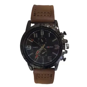 ساعت مچی عقربه‌ای مردانه مدل اسپرت بند چرمی کد 88me03