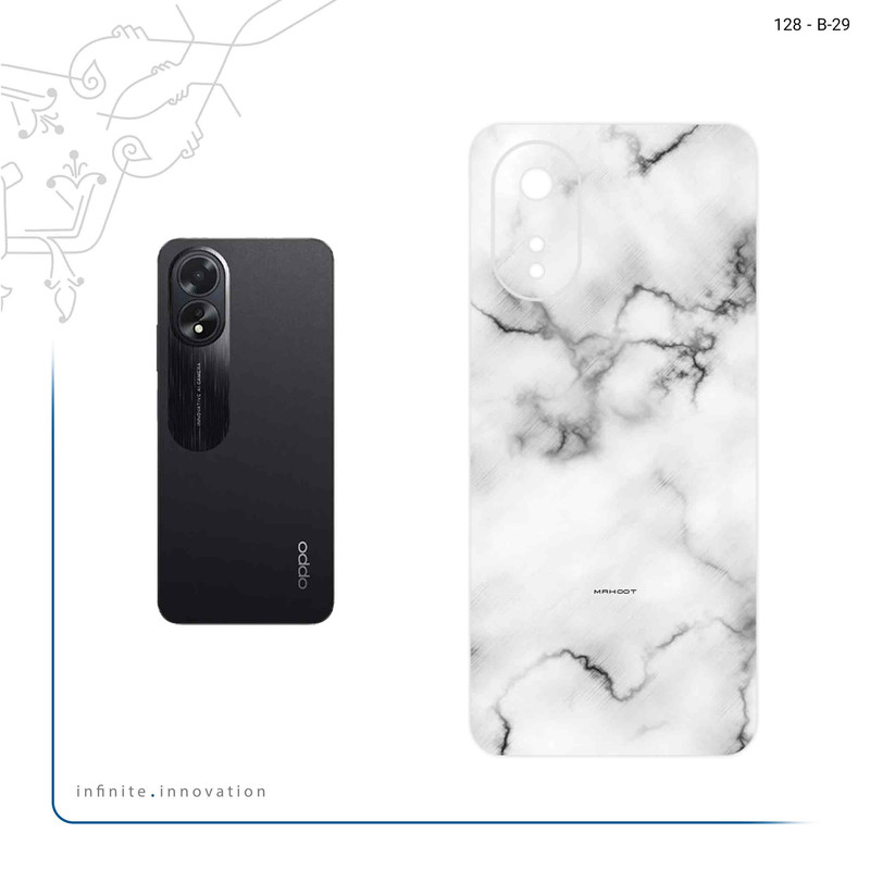 برچسب پوششی ماهوت مدل Blanco_Smoke_Marble مناسب برای گوشی موبایل اپو A38