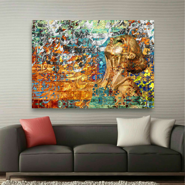 تابلو بوم طرح نستعلیق مدل TB924