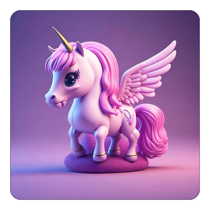 مگنت کاکتی طرح اسب تک شاخ و یونیکورن مدل mp31785