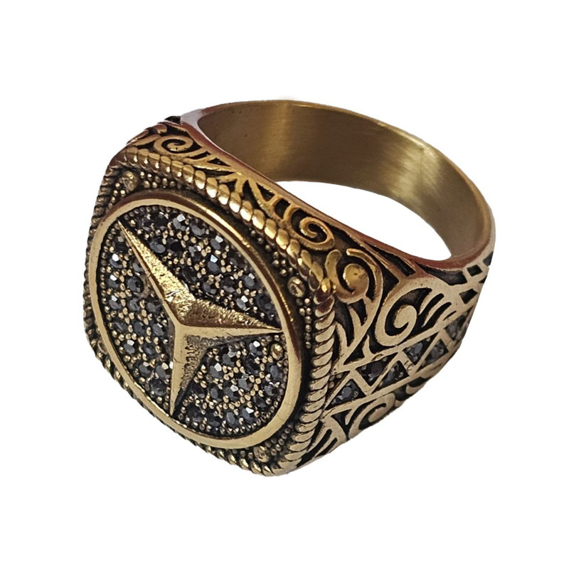 انگشتر مردانه مدل بنز کد GL215