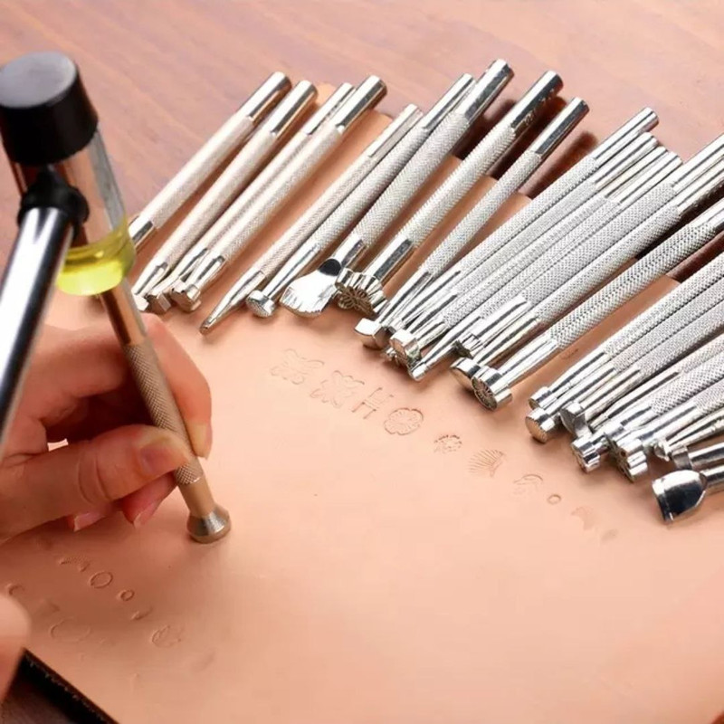 ابزار نشانه گذاری چرم مدل اشکال مجموعه بیست عددی