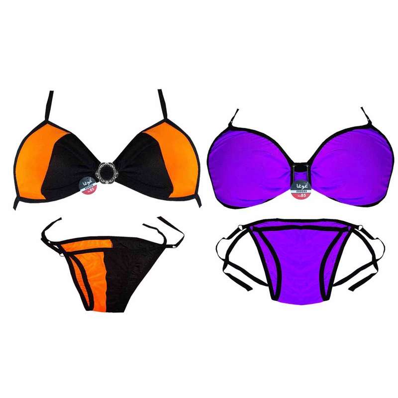 ست شورت و سوتین زنانه غوغا مدل Oid-077 مجموعه 2 عددی