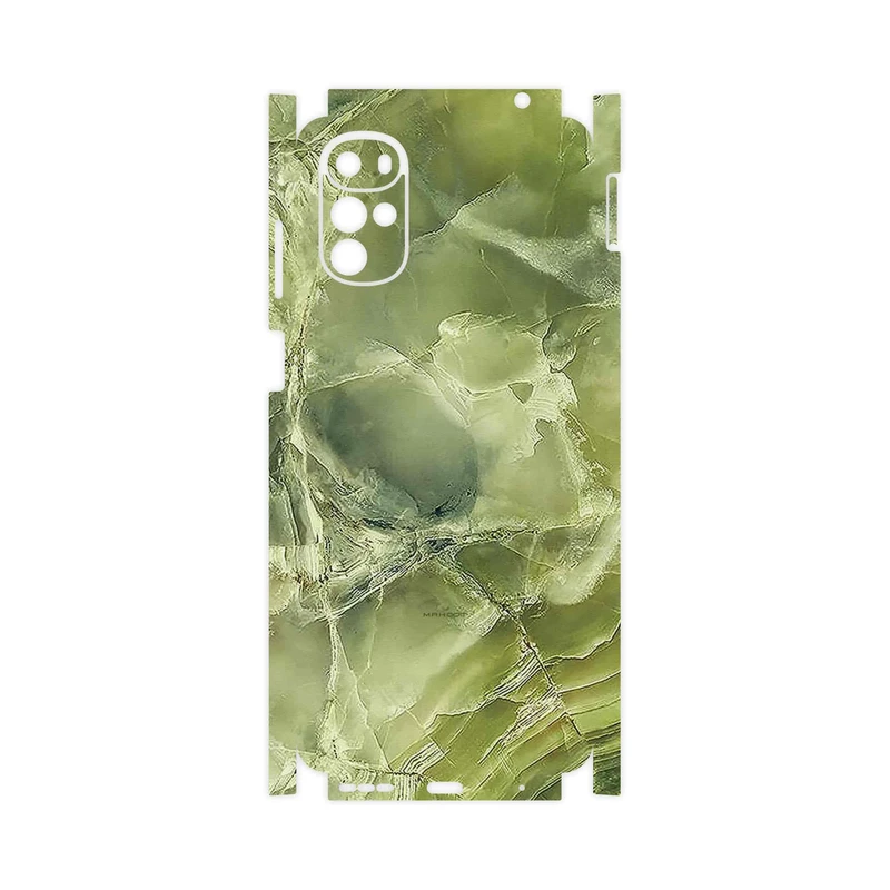 برچسب پوششی ماهوت مدل Green_Crystal_Marble-FullSkin مناسب برای گوشی موبایل موتورولا Moto G22