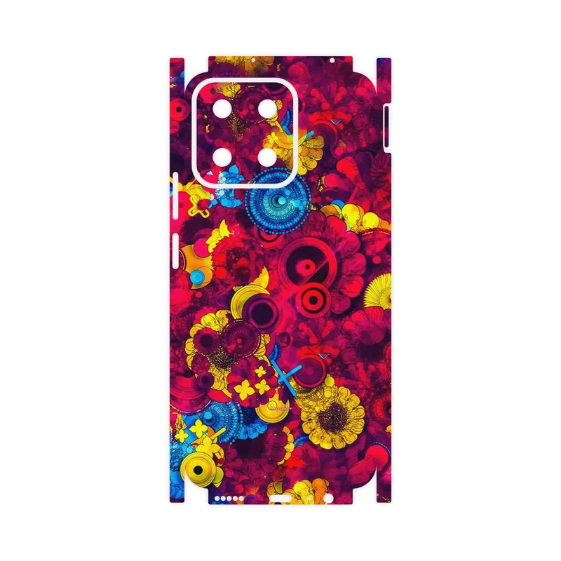 برچسب پوششی ماهوت مدل Vector Flower Garden Digital Art-FullSkin مناسب برای گوشی موبایل آنر X7c