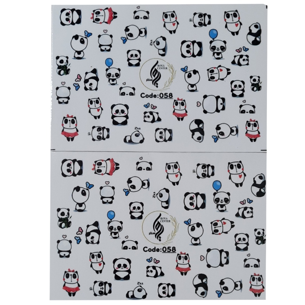 برچسب لنز ناخن رویاسنتر مدل 058LL مجموعه 2 عددی