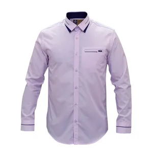 پیراهن آستین بلند مردانه مدل تترون قواره آزاد