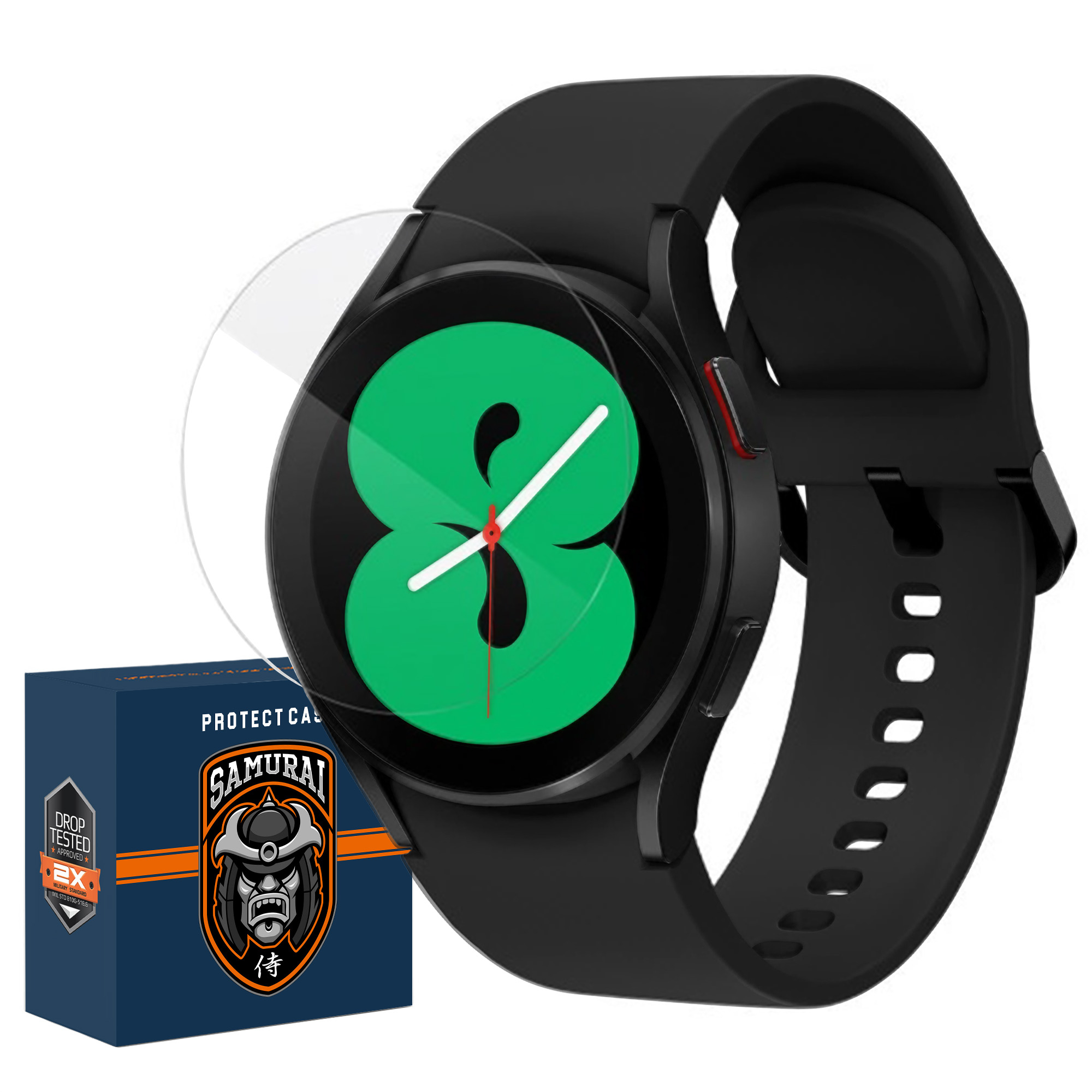 محافظ صفحه نمایش سامورایی مدل Haku مناسب برای ساعت هوشمند سامسونگ Galaxy Watch 4 40mm