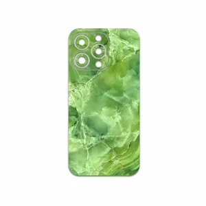 MAHOOT Green-Crystal-Marble Cover Sticker for Apple iphone 13 Pro