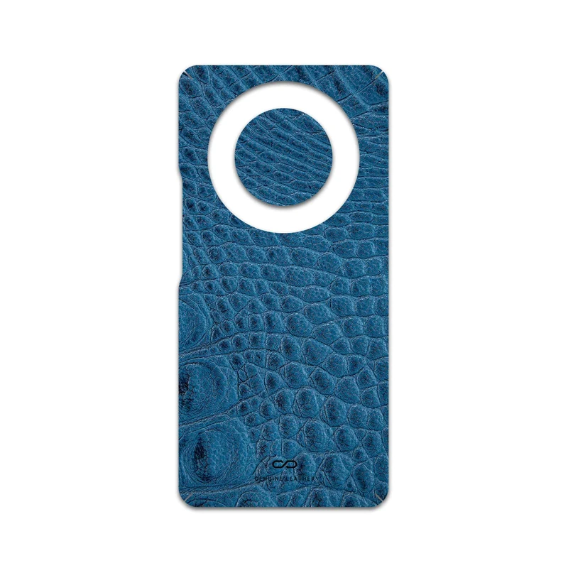 برچسب پوششی ماهوت مدل Blue-Crocodile-Leather مناسب برای گوشی موبایل آنر Magic 5 Lite