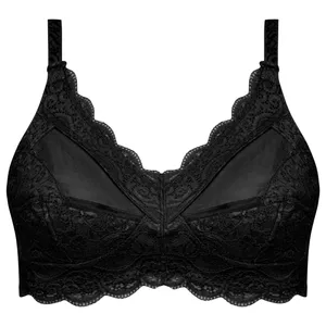 سوتین زنانه ماییلدا مدل گیپور گلدار بدون فنر کد 5036