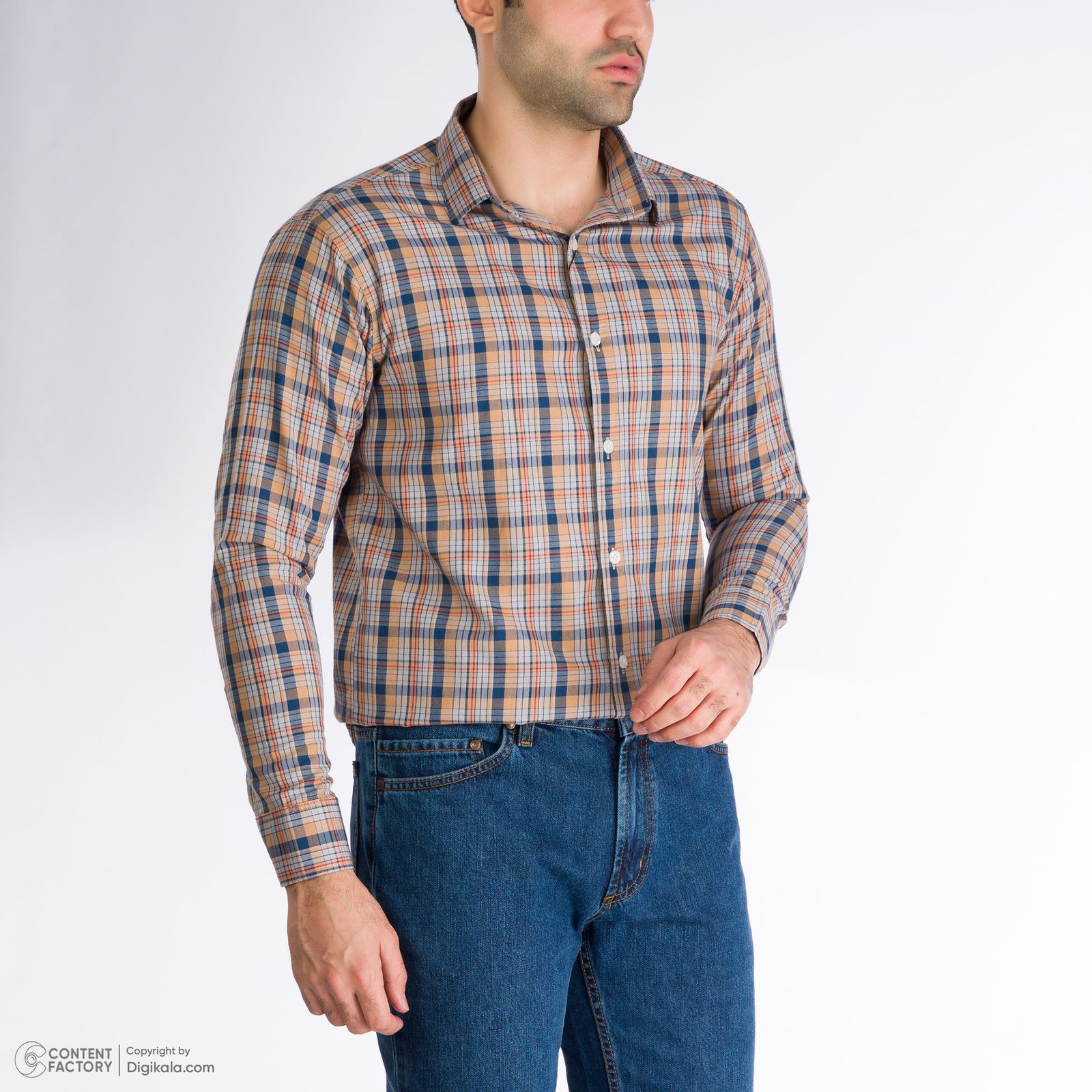 پیراهن آستین بلند مردانه باینت مدل 2261708-16 -  - 10
