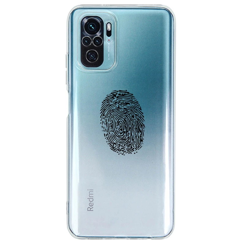 کاور مگافون طرح اثر انگشت مدل C62-B مناسب برای گوشی موبایل شیائومی Redmi Note 10 4G / 10S 4G