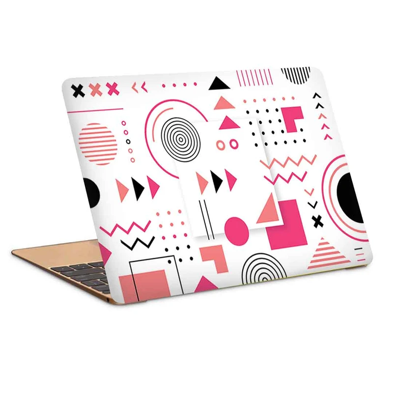 استیکر لپ تاپ طرح flat geometric shapesکد c-284مناسب برای لپ تاپ 15.6 اینچ