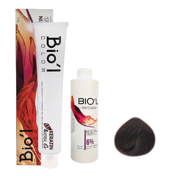 کیت رنگ مو بیول مدل HERBAL شماره 1.0 حجم 100 میلی لیتر رنگ مشکی