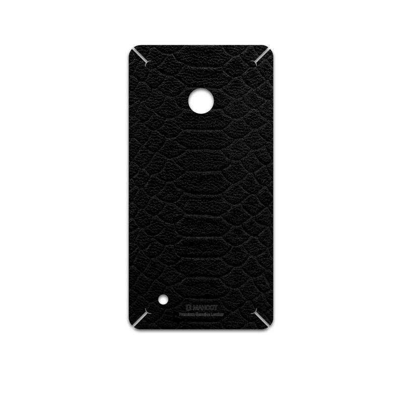برچسب پوششی ماهوت مدل Black-Snake-Leather مناسب برای گوشی موبایل نوکیا Lumia 530