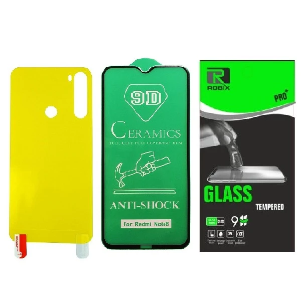 محافظ صفحه نمایش وپشت گوشی روبیکس مدل CR-Note8 مناسب برای گوشی موبایل شیائومی Redmi Note 8