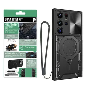 Spartan Magnet Ring Strap Cover for Samsung Galaxy S21 Ultra