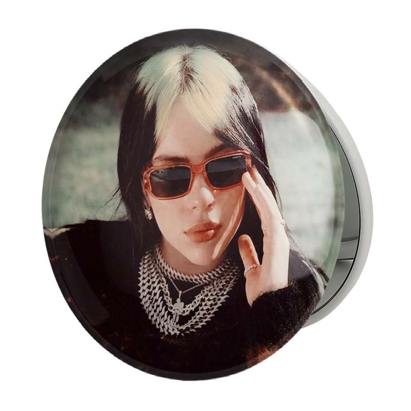 آینه جیبی خندالو طرح بیلی آیلیش Billie Eilish مدل تاشو کد 2760