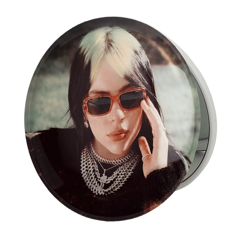 آینه جیبی خندالو طرح بیلی آیلیش Billie Eilish مدل تاشو کد 2760