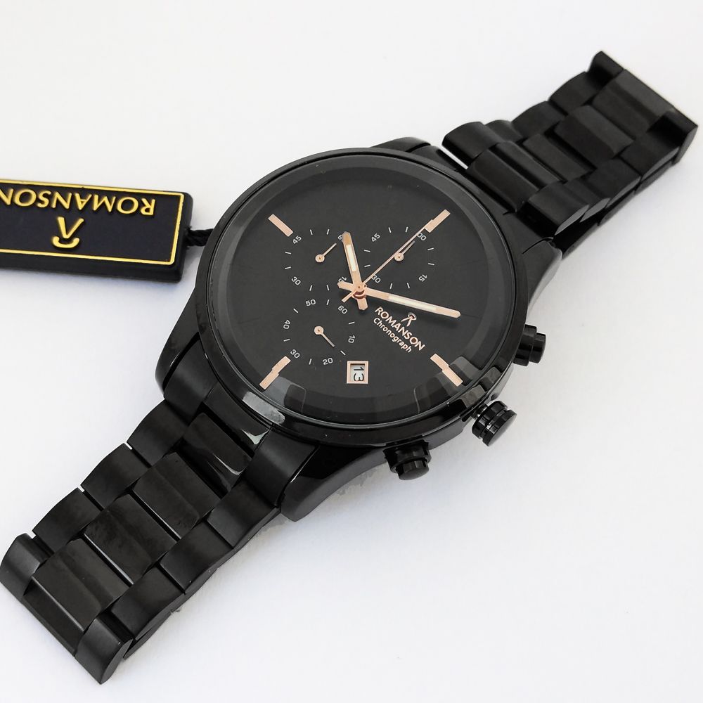 ساعت مچی عقربه‌ای مردانه رومانسون مدل بندفلزی سه موتور فعال کد R 750 -  - 4