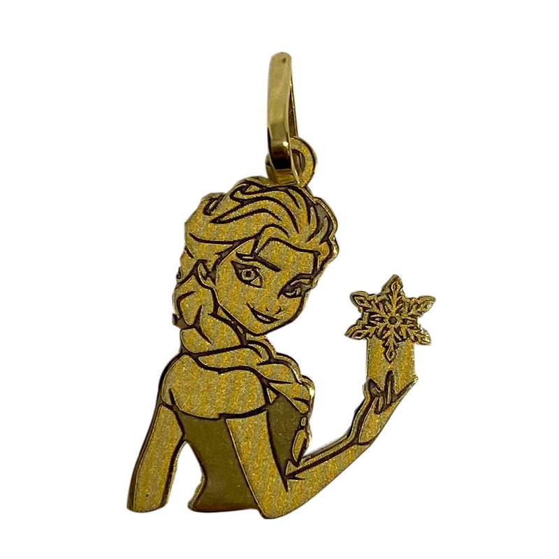 آویز گردنبند طلا 18 عیار زنانه مدل السا