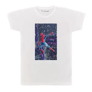 تی شرت آستین کوتاه بچگانه پرمانه طرح مرد عنکبوتی کد pmt.6788