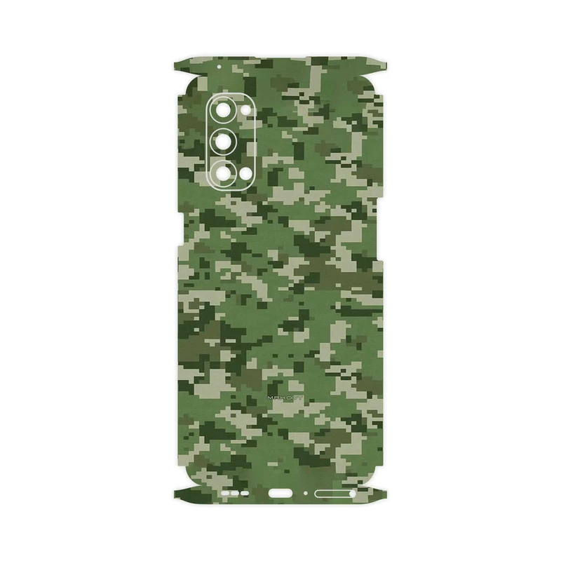 برچسب پوششی ماهوت مدل Army_Green_Pixel-FullSkin مناسب برای گوشی موبایل اپو Reno4 Pro 5G