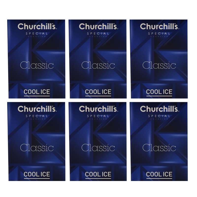 کاندوم چرچیلز مدل Classic Cool Ice مجموعه 6 عددی کاندوم چرچیلز مدل Classic Cool Ice مجموعه 6 عددی