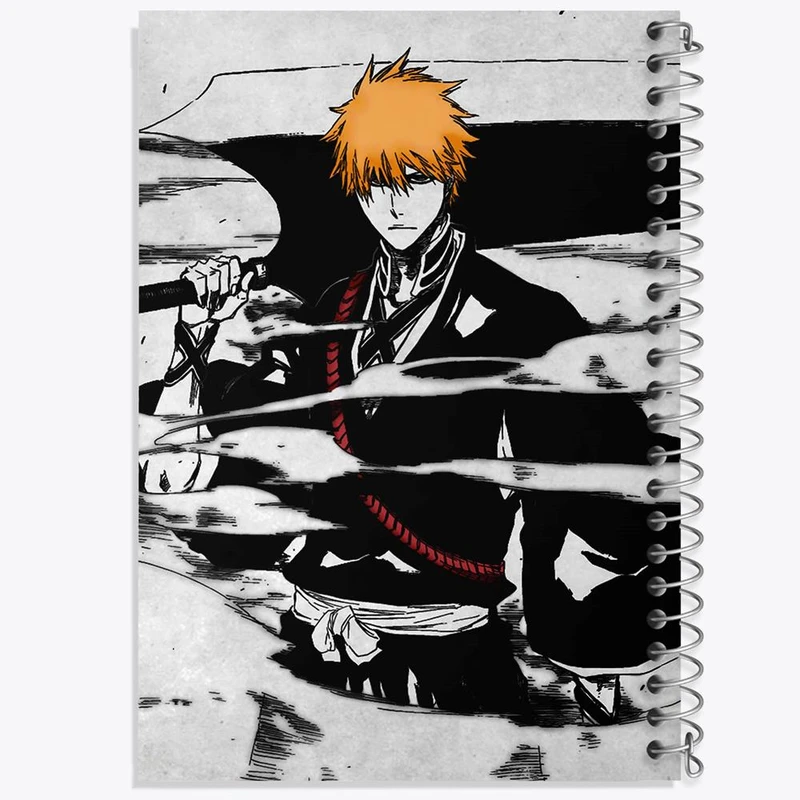دفتر ژورنال نویسی 50 برگ خندالو مدل نقطه ای طرح ایچیگو انیمه بلیچ Bleach کد 12029