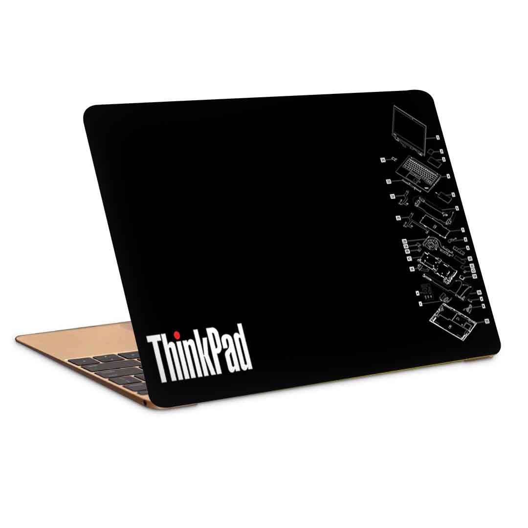 استیکر لپ تاپ طرح lenovo thinkpadکد c-441مناسب برای لپ تاپ 15.6 اینچ