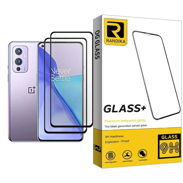 محافظ صفحه نمایش راندیکا مدل Glass MIX002 مناسب برای گوشی موبایل وان پلاس 9 بسته دو عددی