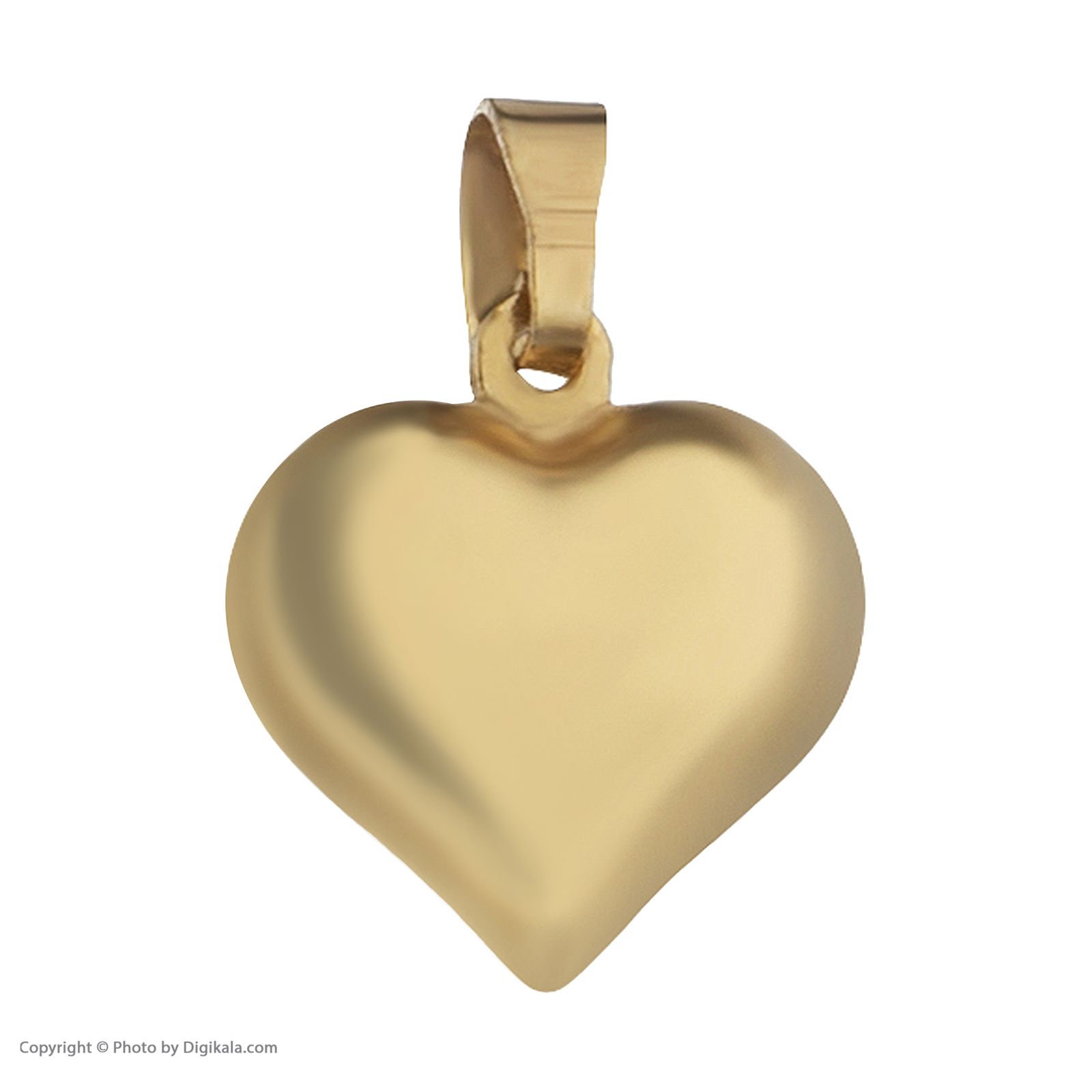 آویز گردنبند طلا 18 عیار زنانه الماسین آذر طرح قلب کد G02 -  - 7
