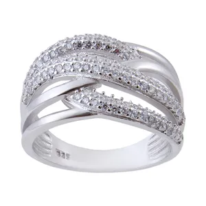     انگشتر نقره زنانه بازرگانی میلادی کد AWR-374