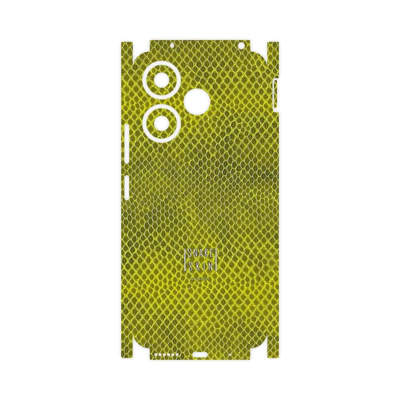 برچسب پوششی ماهوت مدل Yellow Snake Skin-FullSkin مناسب برای گوشی موبایل شیائومی Redmi 13