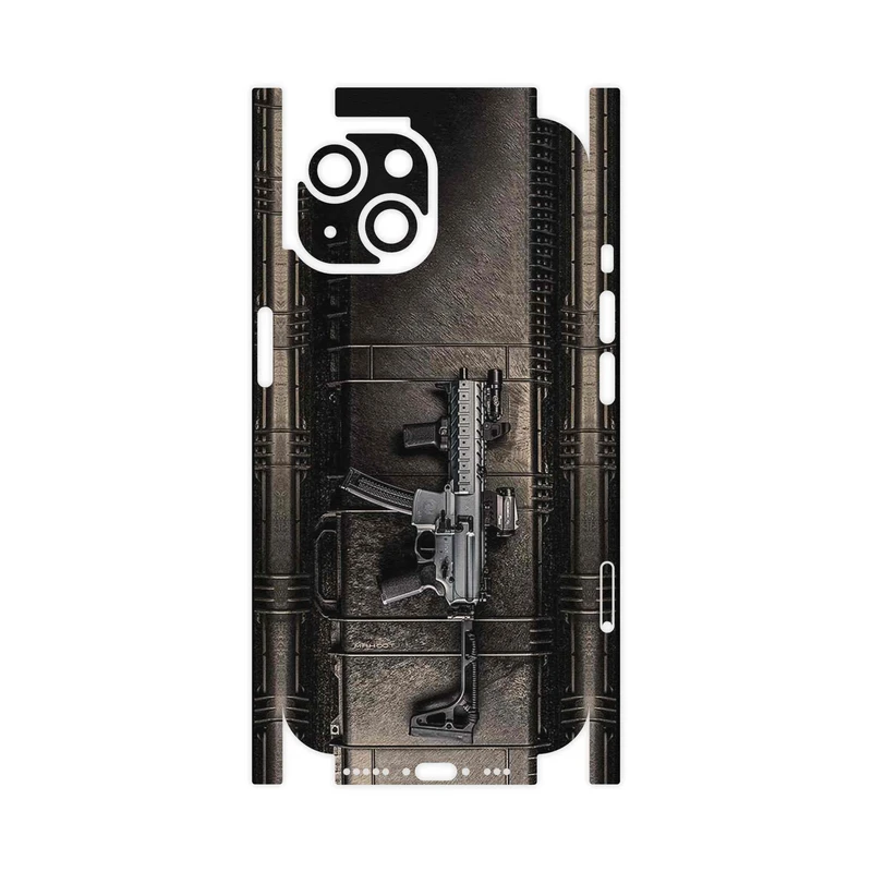 برچسب پوششی ماهوت مدل GUN-FullSkin مناسب برای گوشی موبایل اپل iPhone 15