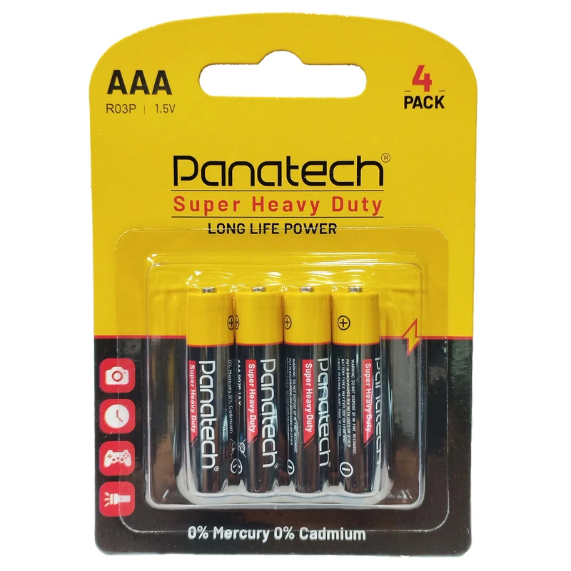باتری نیم قلمی پاناتک مدل Super Heavy Duty بسته چهار عددی