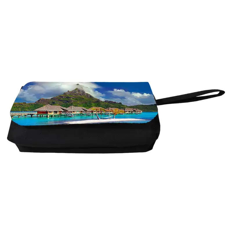 جامدادی مدل دوزیپ طرح جزیره بورا بورا کد NI1282