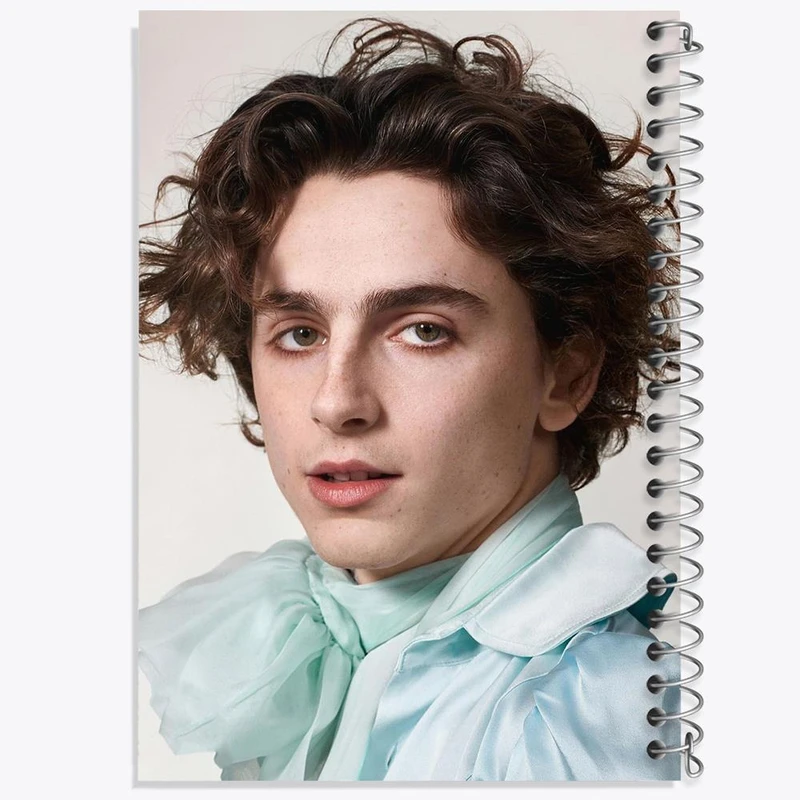 دفتر ژورنال نویسی 50 برگ خندالو مدل نقطه ای طرح تیموتی شالامی Timothée Chalamet کد 19283